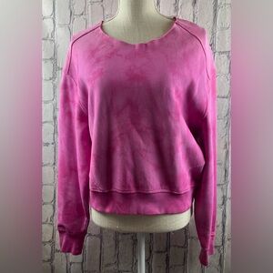 Rag&Bone Size: S Women Tie Dye Sweatshirt Fuchsia Pink Very Good Condition